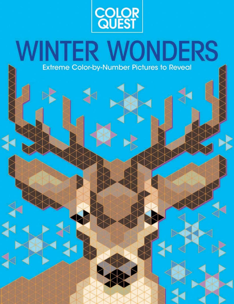 Color Quest: Winter Wonders — coloring book cover