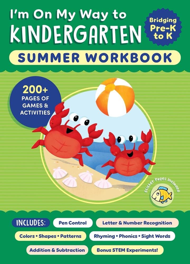 I'm On My Way to Kindergarten Summer Workbook 9798897170586