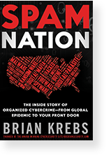 Cover image of Spam Nation by Brian Krebs